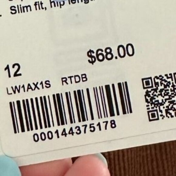 Lululemon Ebb To Street Tank Top Brown Sz 12 Slim Fit Racerback Seamless Stretch - Picture 7 of 7